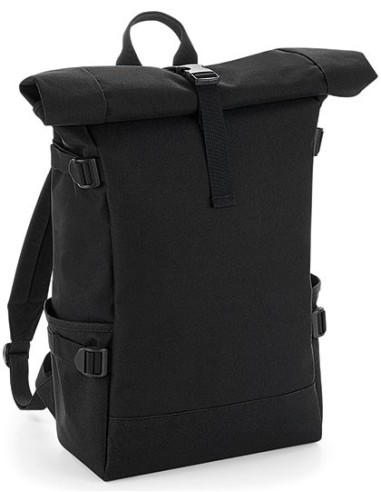 B-BG858-Block Roll-Top Backpack